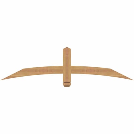 Ekena Millwork Bellingham Timber Gable Bracket, Western Red Cedar, 60"W x 15"H x 1 1/2"D x 3 1/2"F, 6/12 Pitch GBW060X15X0204BEL00SWR